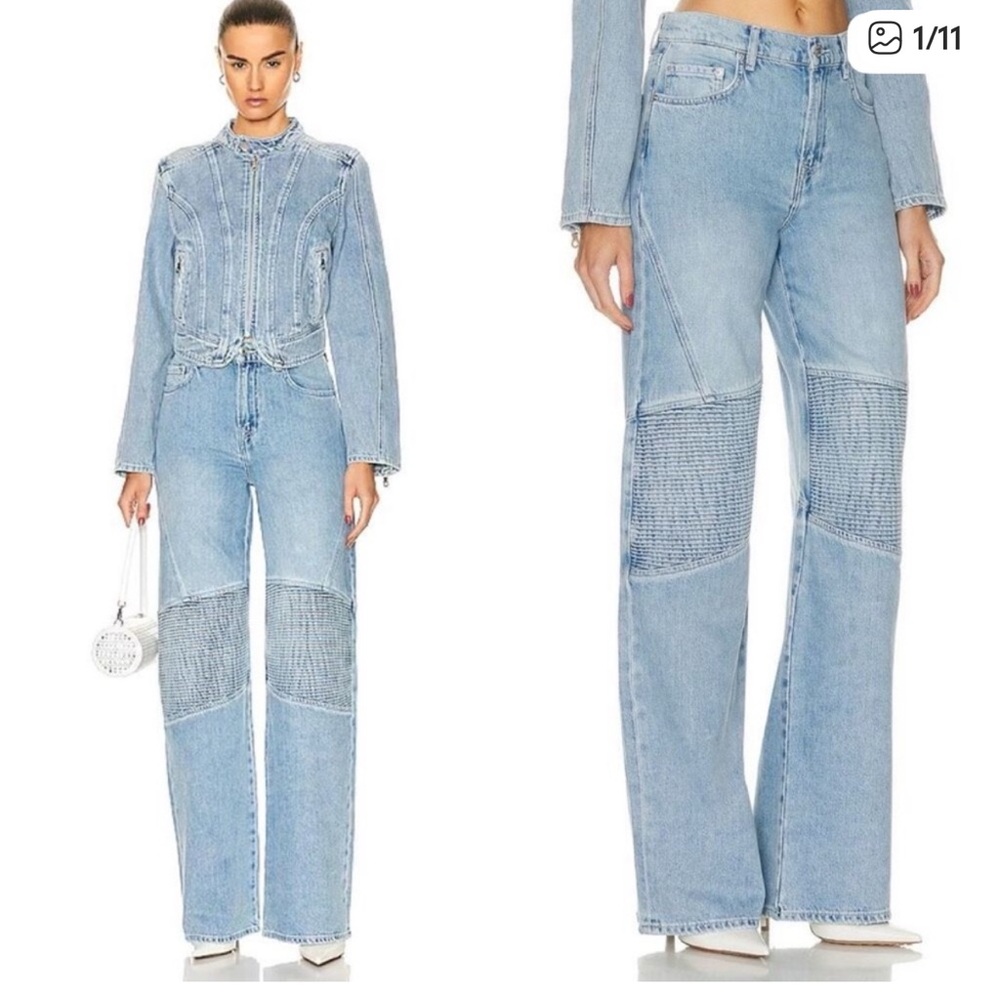 GRLFRND Mariah wide leg racer Jeans Sz 31